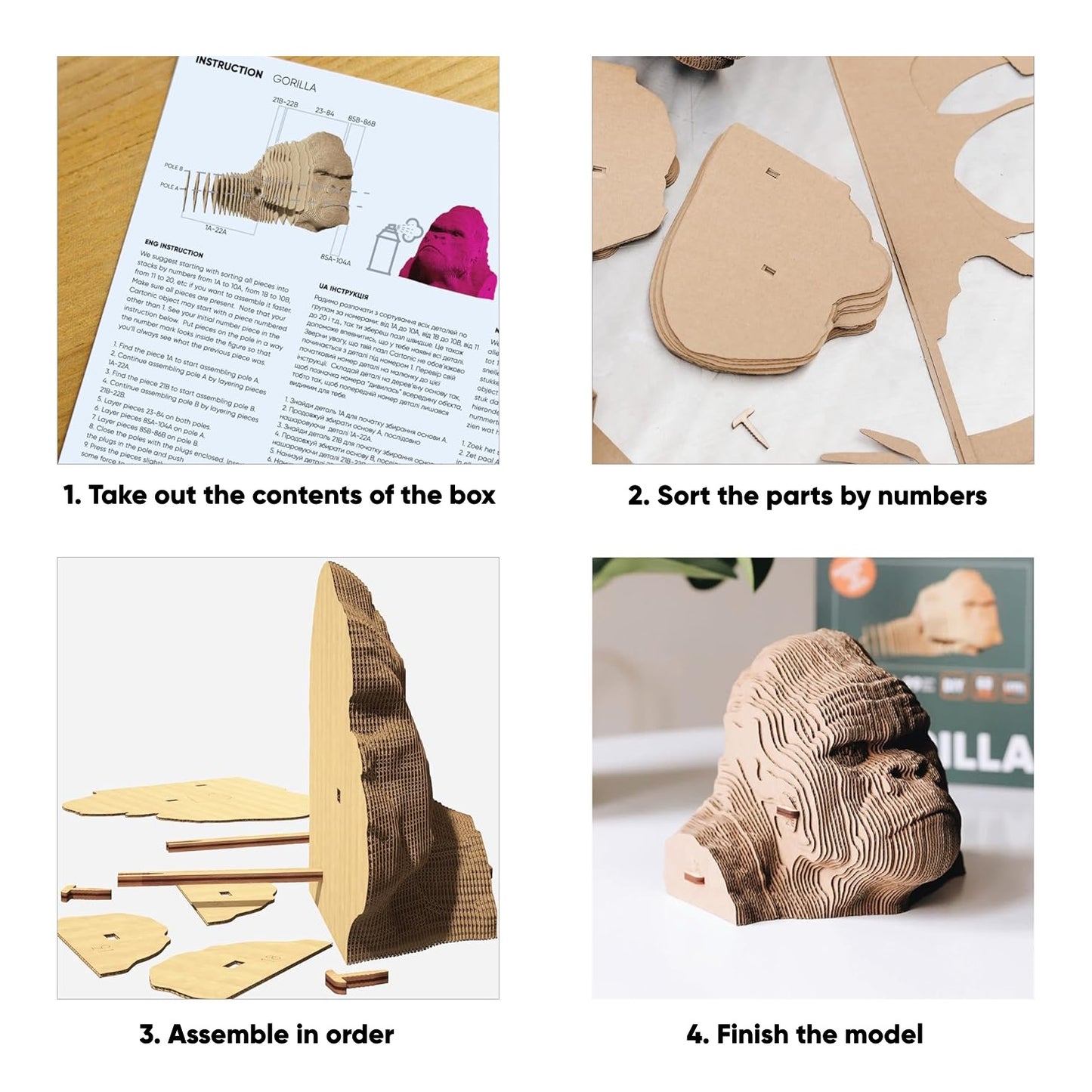 GORILLA Cartonic 3D Puzzle