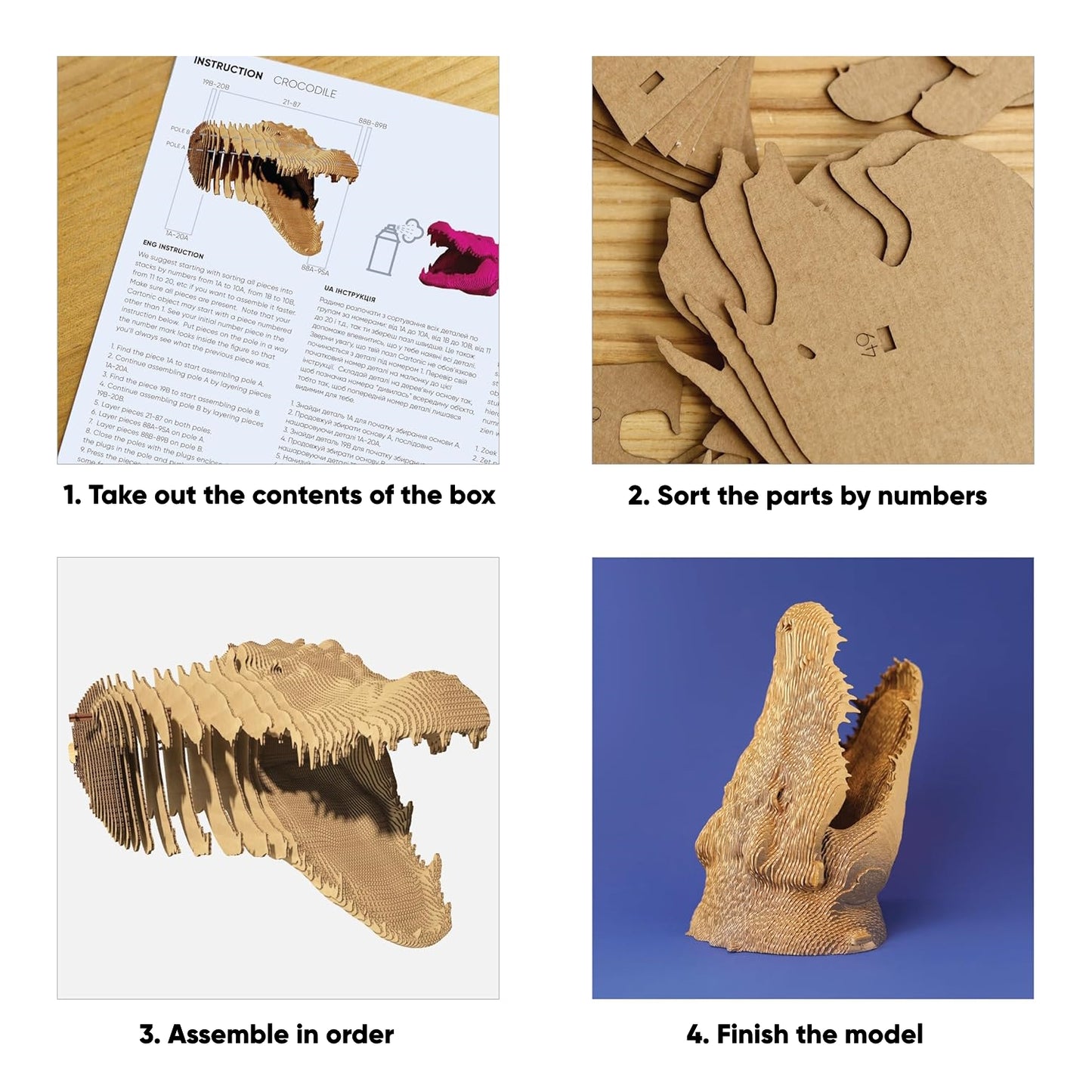 CROCODILE Cartonic 3D Puzzle