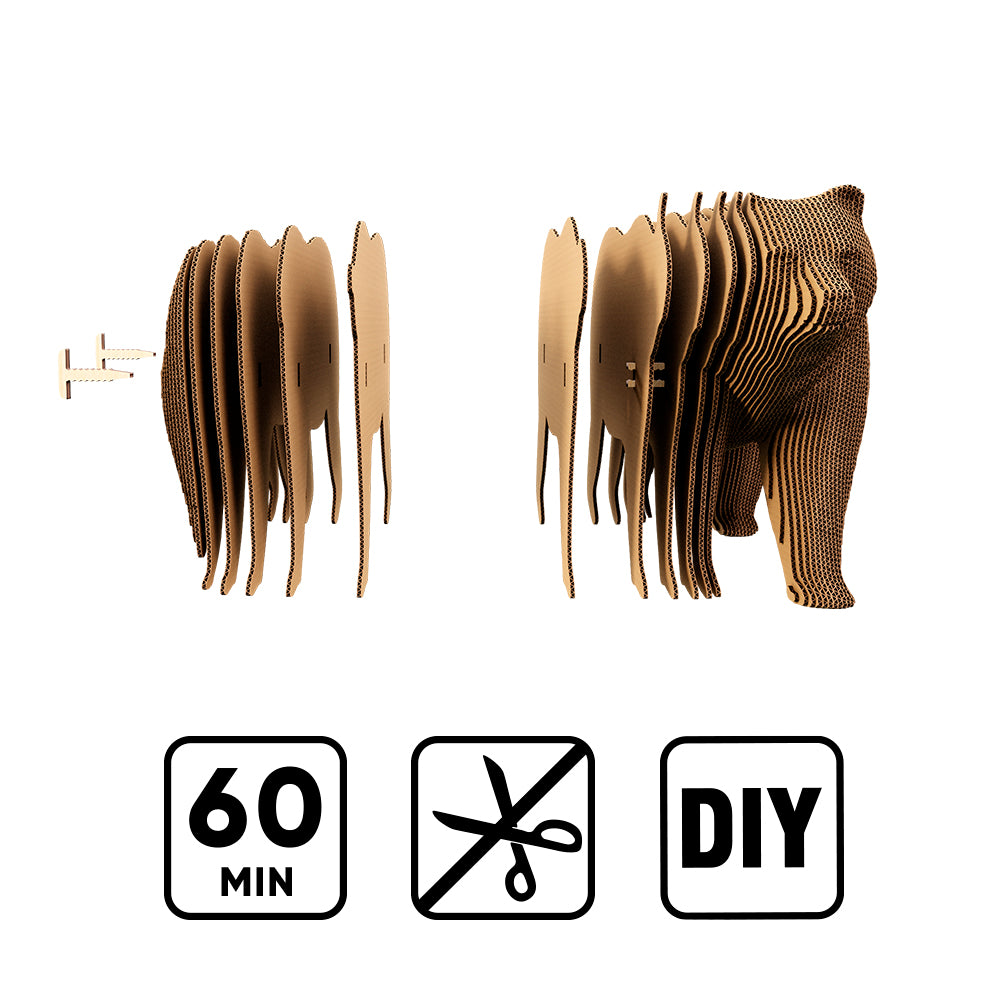GRIZZLY BEAR Cartonic 3D Puzzle