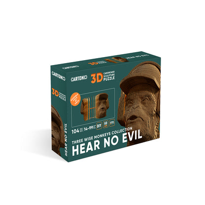 HEAR NO EVIL Cartonic 3D Puzzle