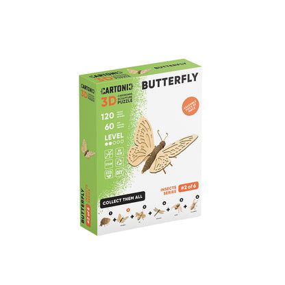 BUTTERFLY Cartonic Collectible 3D Puzzle