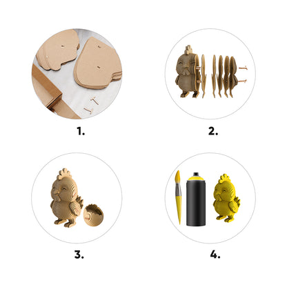 CHICK Cartonic Collectible 3D Puzzle