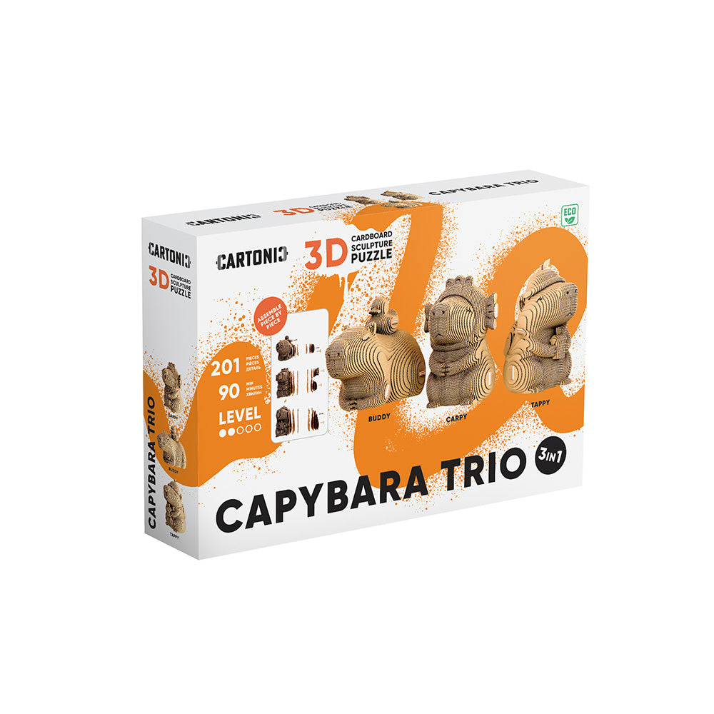 CAPYBARA TRIO Cartonic 3D Puzzle