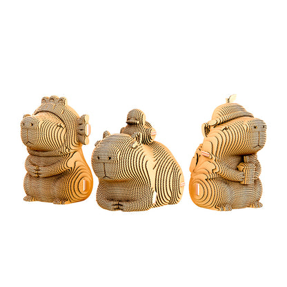 CAPYBARA TRIO Cartonic 3D Puzzle