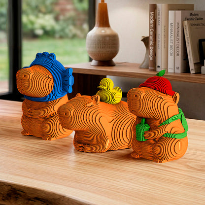 CAPYBARA TRIO Cartonic 3D Puzzle