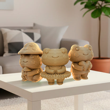 FROGGY TRIO  Cartonic 3D Puzzle