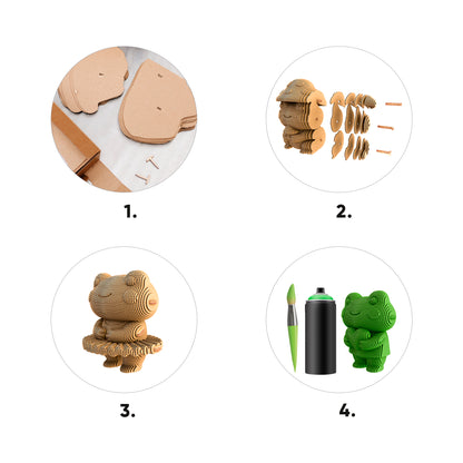 FROGGY TRIO  Cartonic 3D Puzzle