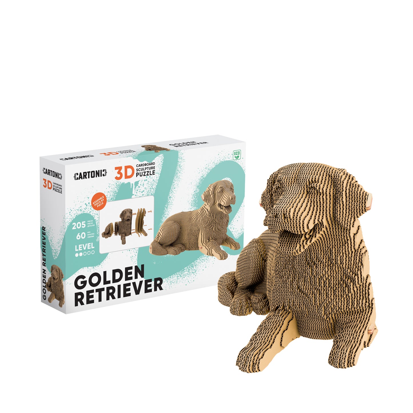GOLDEN RETRIEVER Cartonic 3D Puzzle