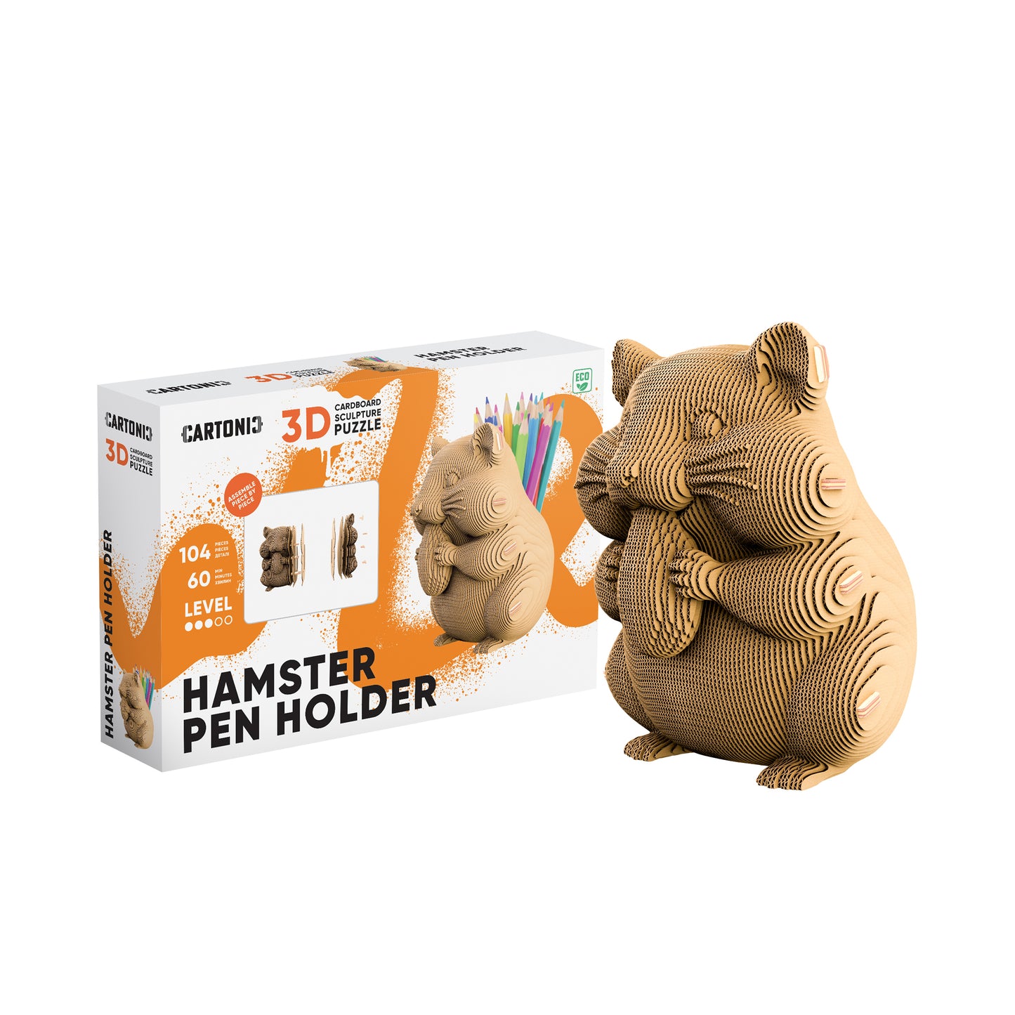 HAMSTER PEN HOLDER Cartonic 3D Puzzle