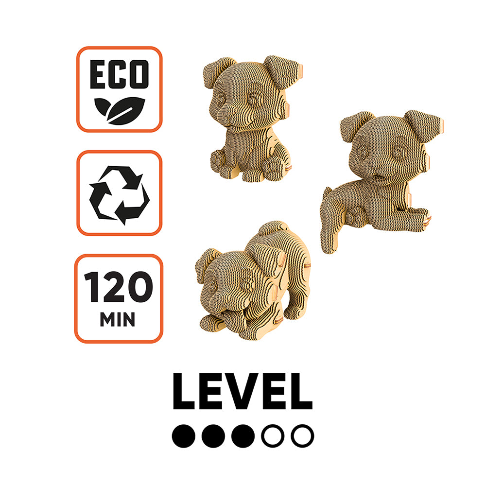HAPPY PUPPIES TRIO Cartonic 3D Puzzle