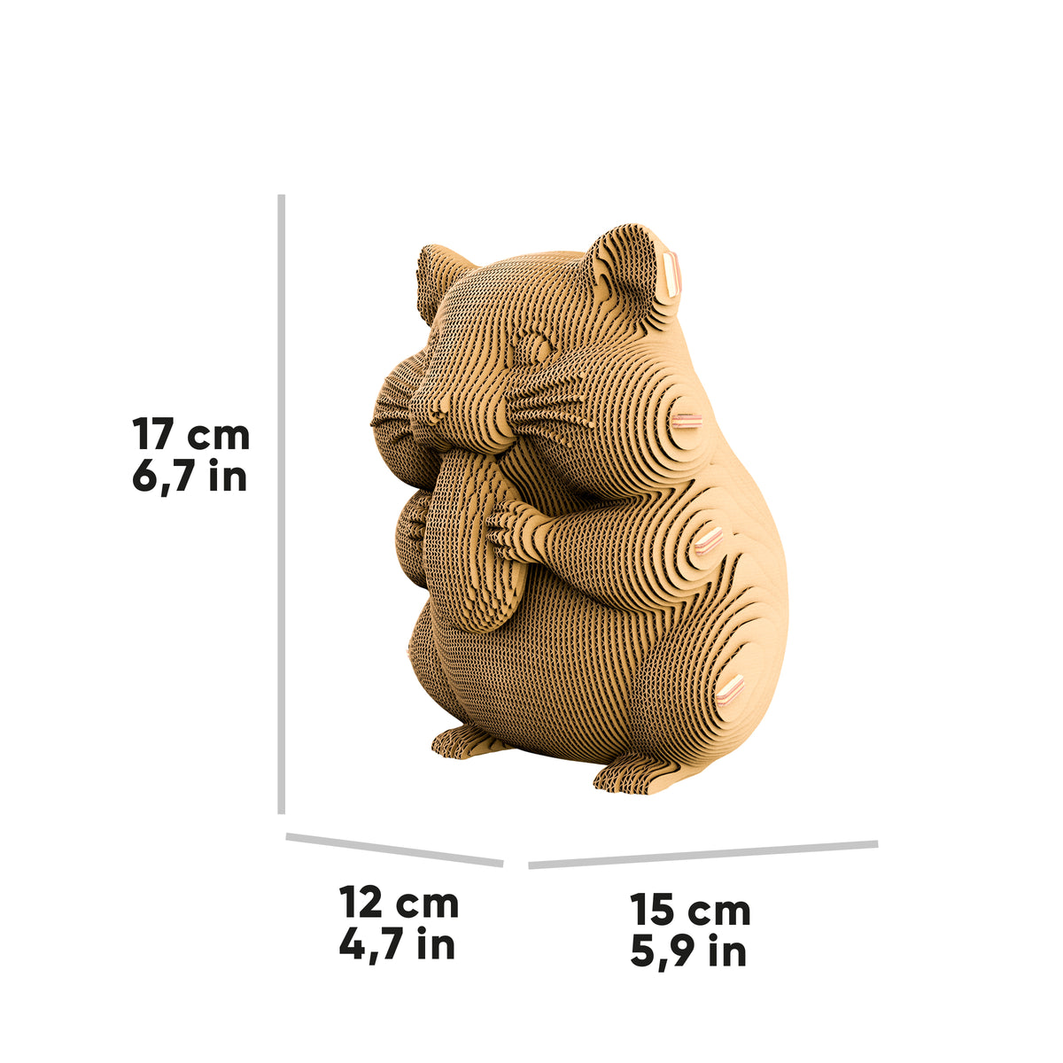 HAMSTER PEN HOLDER Cartonic 3D Puzzle