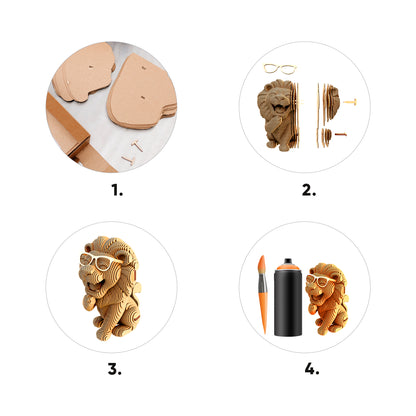 LION Cartonic 3D Puzzle