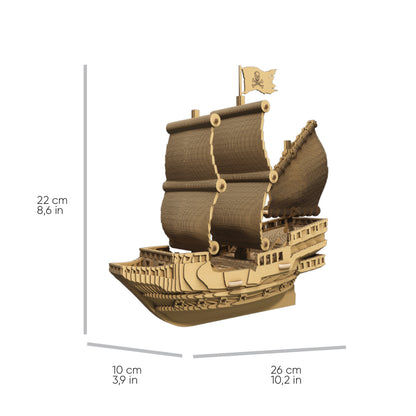 PIRATE SHIP Cartonic 3D Puzzle