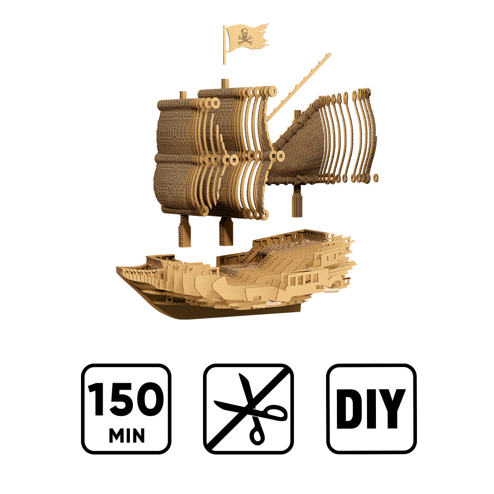 PIRATE SHIP Cartonic 3D Puzzle