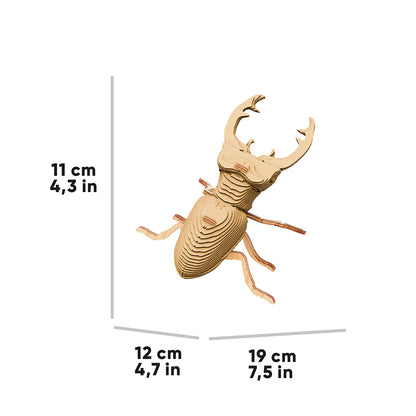 STAG BEETLE Cartonic Collectible 3D Puzzle