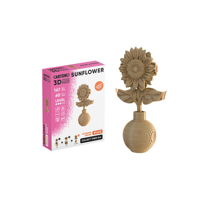 SUNFLOWER Cartonic Collectible 3D Puzzle