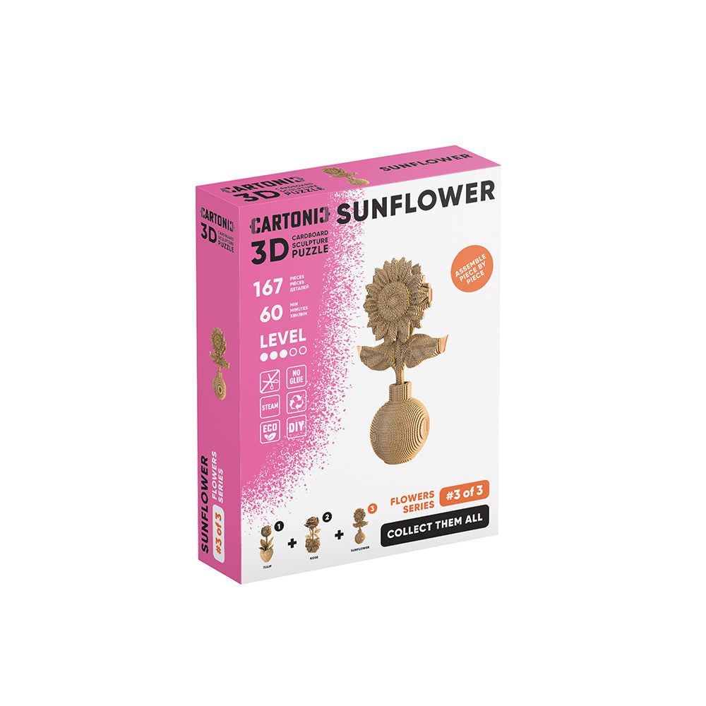 SUNFLOWER Cartonic Collectible 3D Puzzle