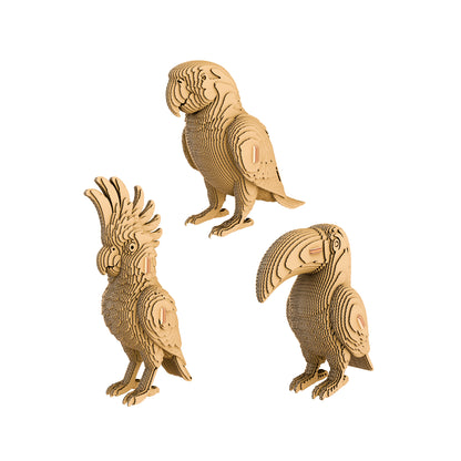 TROPICAL BIRDS TRIO Cartonic 3D Puzzle