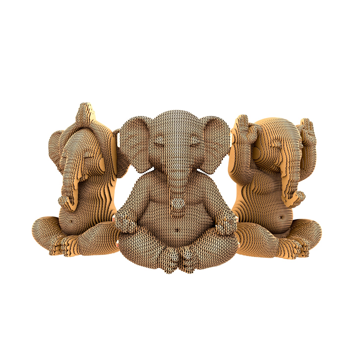 ZEN ELEPHANTS TRIO Cartonic 3D Puzzle